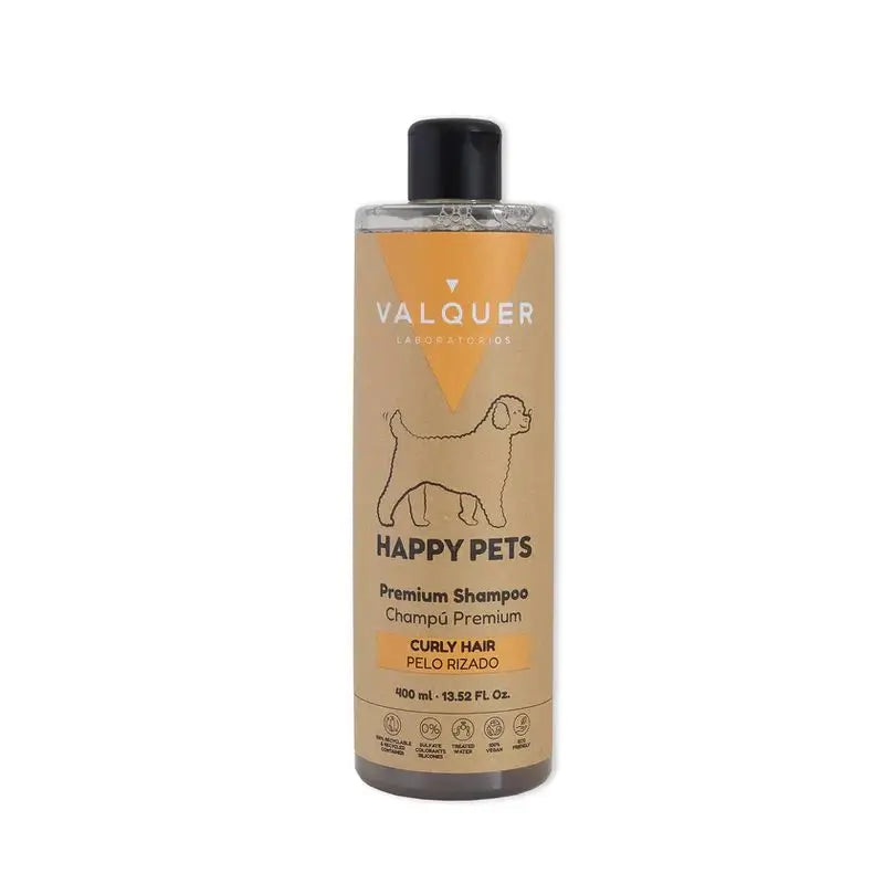 Valquer Pets Laboratories Shampooing Premium pour cheveux frisés, 400 ml