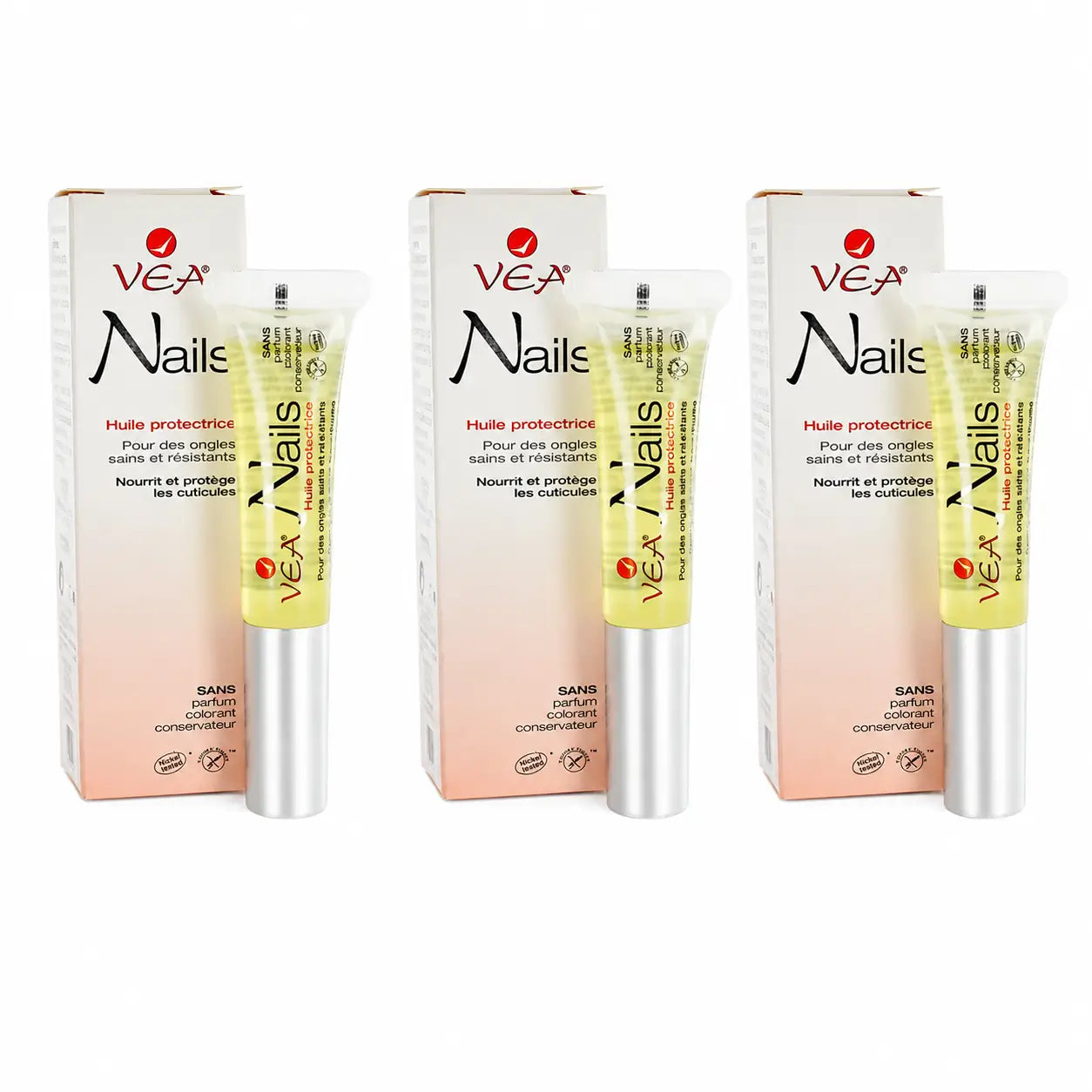 Voir Nails Huile protectrice pour ongles 8 ml, lot de 3