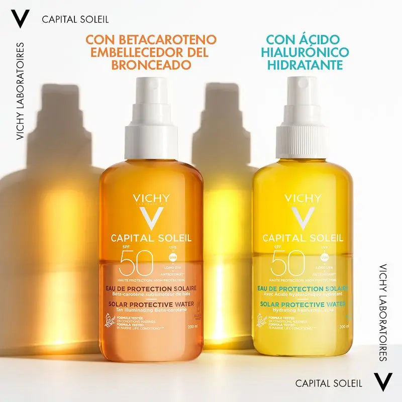 Vichy Capital Soleil Eau solaire protectrice SPF 50 Éclat, 200 ml