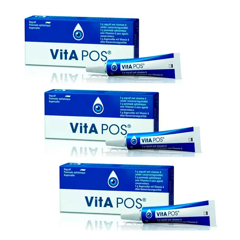 Vita-Pos Pommade ophtalmique, paquet de 3 x 5 g