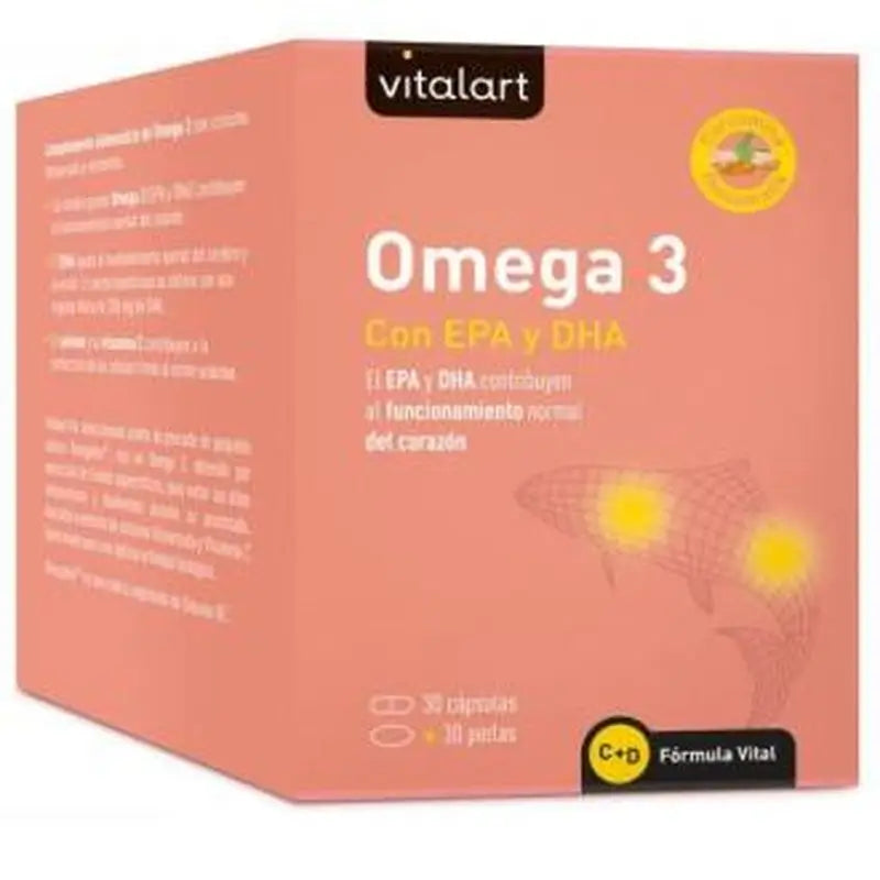 Vitalart Omega 3 Epa+Dha 30Cap+30Perlas.