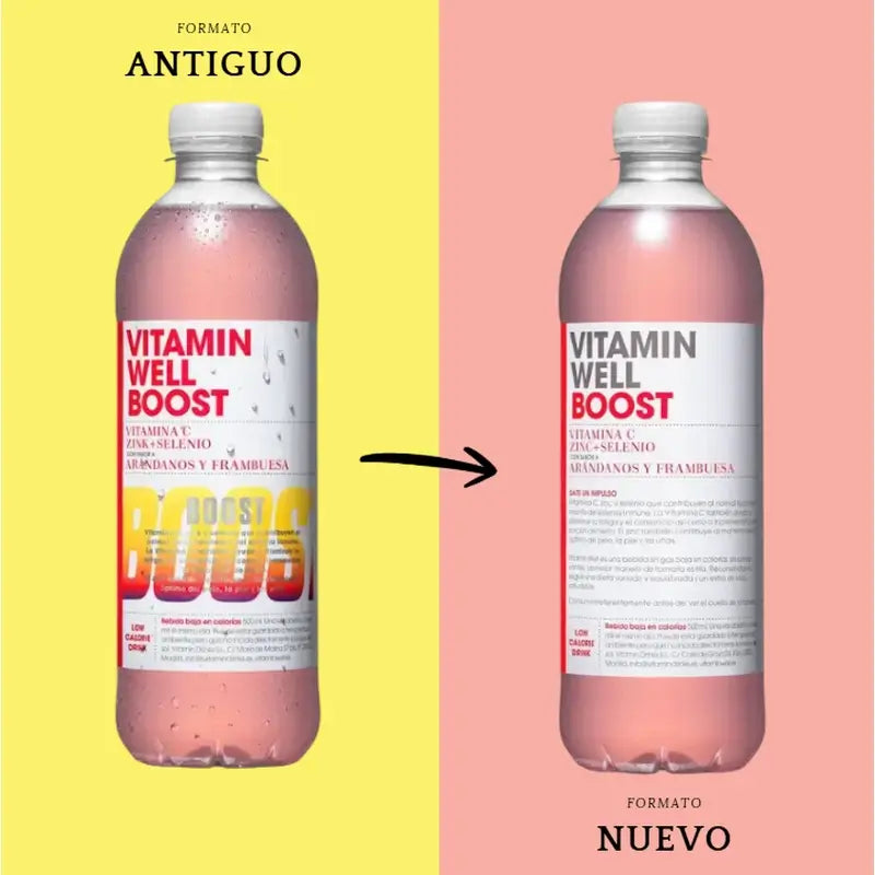 Vitamin Well Pack Boost Myrtille / Framboise, 12 pcs x 500 ml