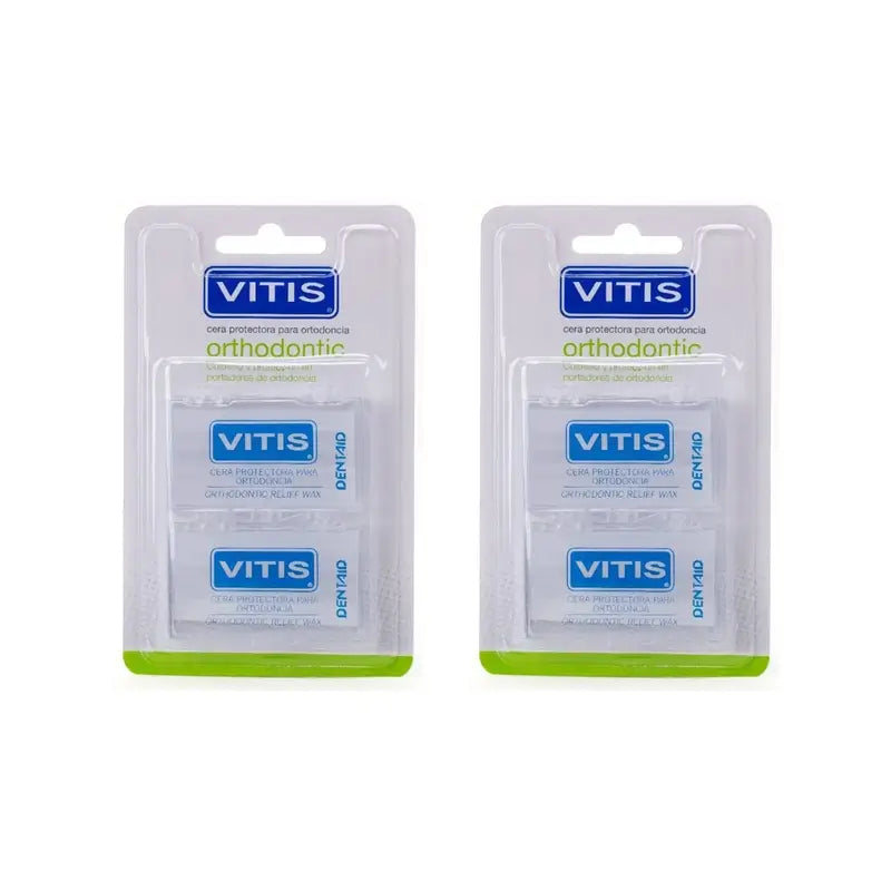 Cire protectrice orthodontique Vitis Duplo, 2 unités