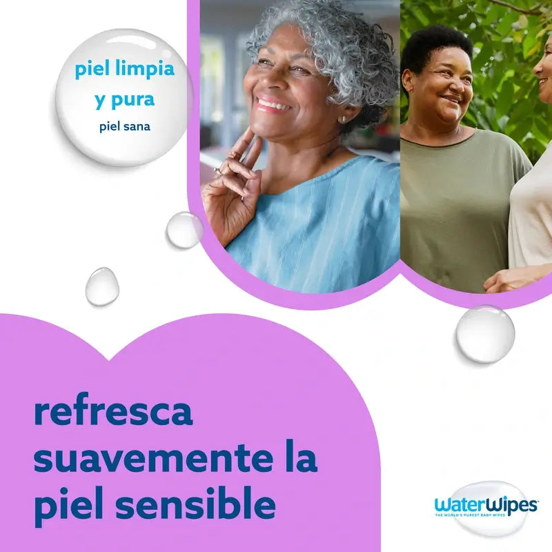 Lingettes pour adultes Waterwipes , 30 unités