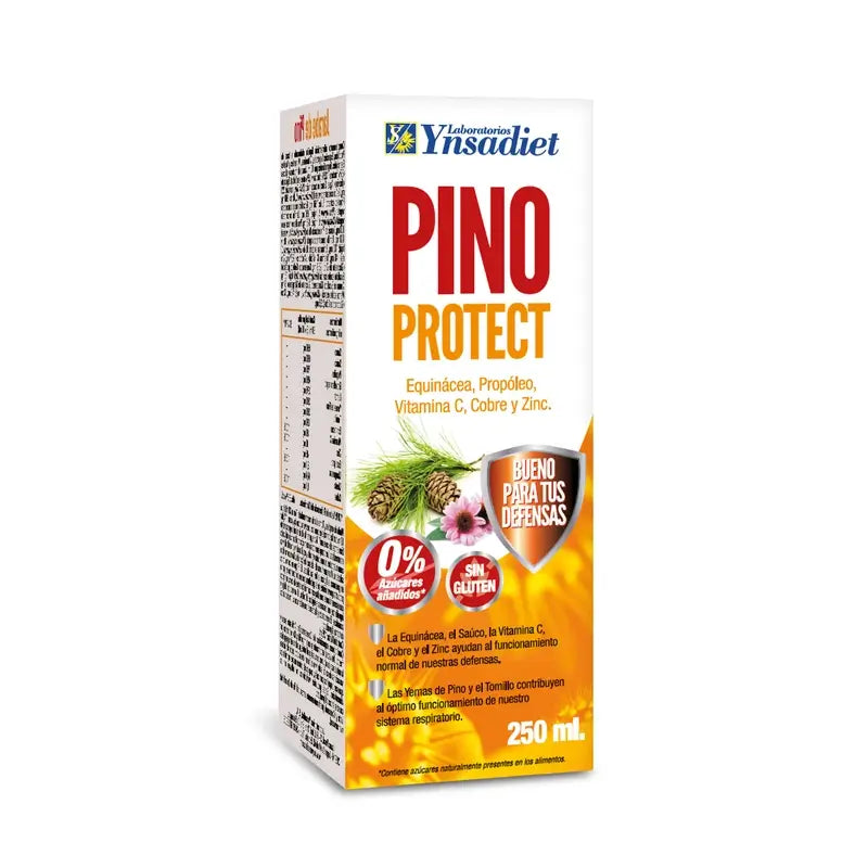 Ynsadiet Sirop Pin + Echinacée Sans Sucre, 250 Ml