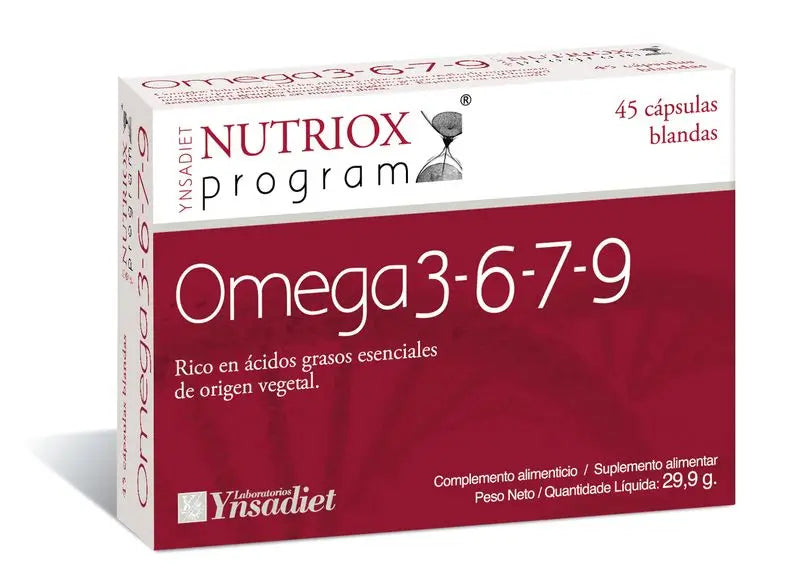 Ynsadiet Omega 3-6-7-9 Nutriox, 45 Perlas