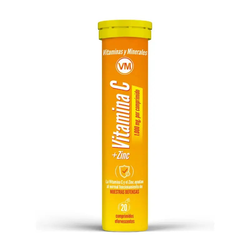 Ynsadiet Vitamine C + Zinc, 20 comprimés effervescents