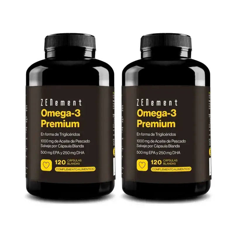 Zenement Omega-3 Premium, Pack 2 x 120 Softgels