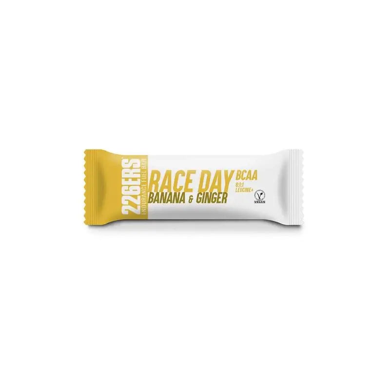226Ers Race Day Bar - Bcaa Vegan Energy Bar Banana & Ginger, 40g