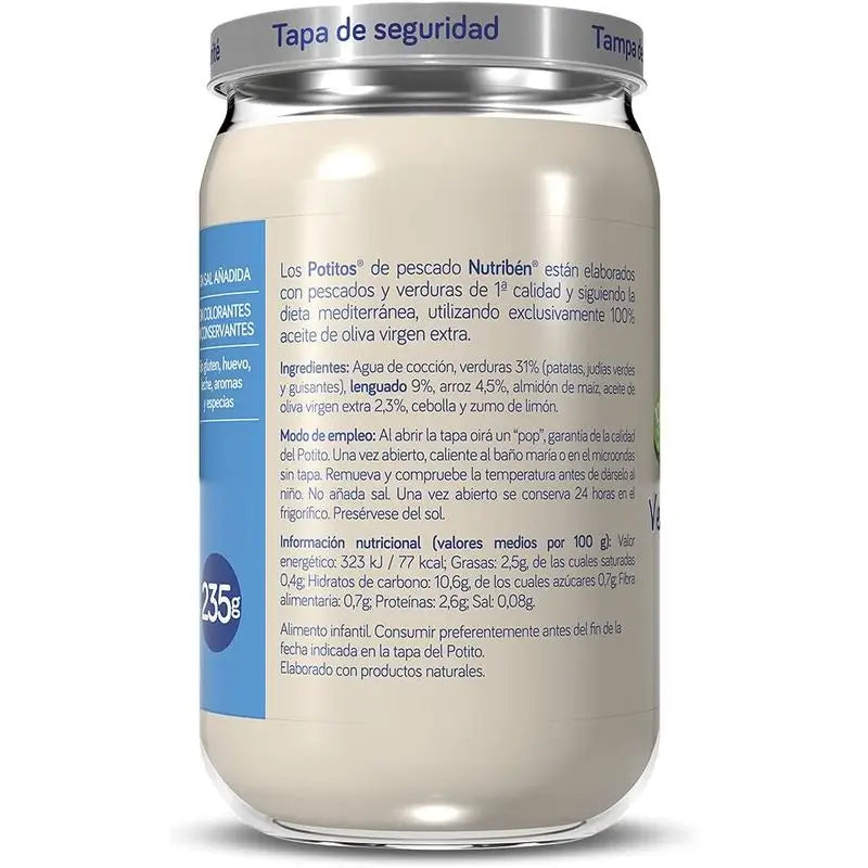 Nutriben Potito Soupe de Légumes avec Sole 6x235g