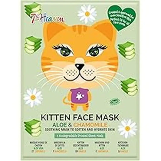 7 Heaven Animal Mask Cloth Kitty Mask , 3 unités