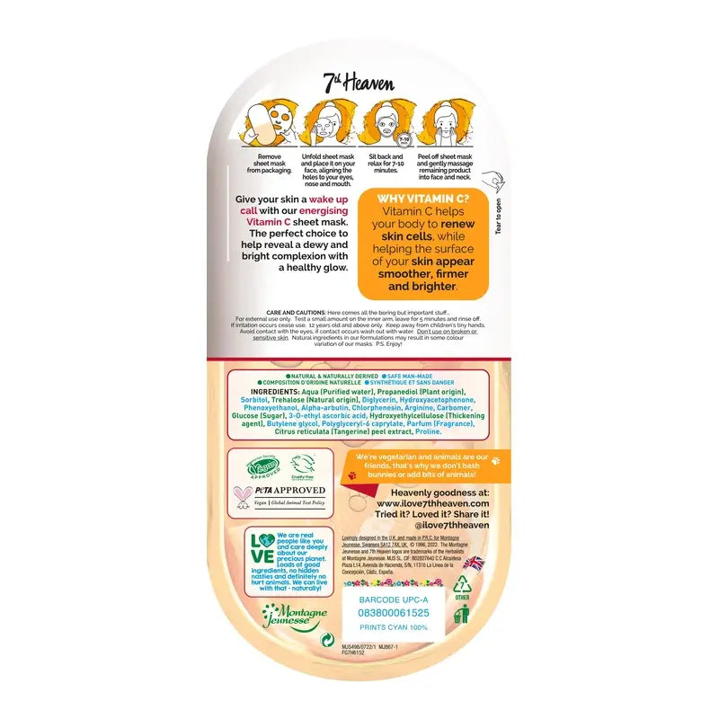 7 Heaven Masque à la vitamine C , 2 unités