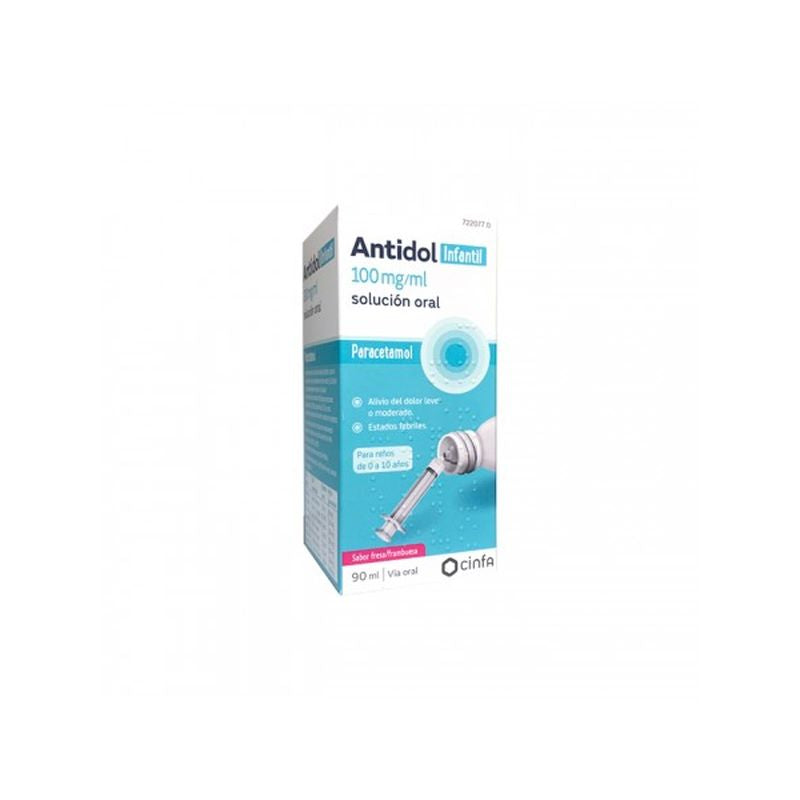 Antidol Infantil 100 Mg/Ml Solution buvable, 1 flacon de 90 ml