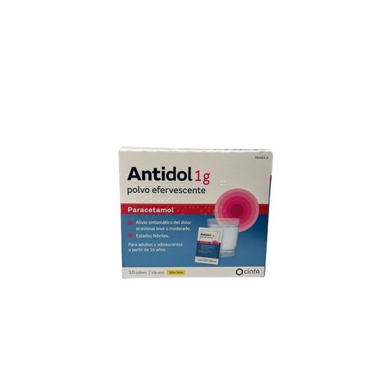 Antidol 1 G, 10 sachets de poudre effervescente