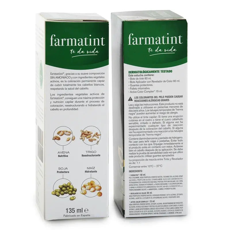 Farmatint 7C Ash Blonde Gel de coloration permanente