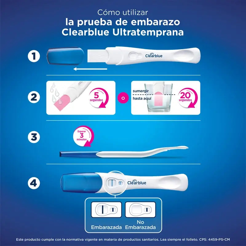 Clearblue Early Pregnancy Test Pack Test de grossesse analogique, 3 tests
