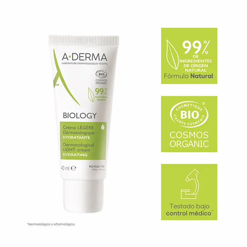 A-Derma Biology Light Dermatological Moisturiser 40 ml