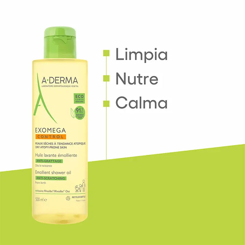A-Derma Exomega Control Huile de douche émolliente 500 ml