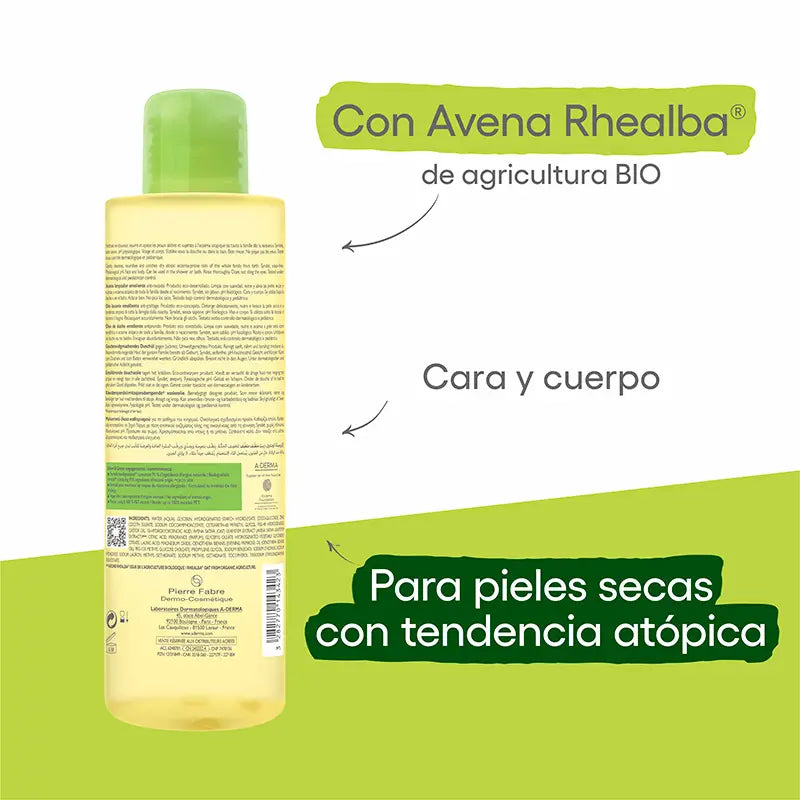 A-Derma Exomega Control Huile de douche émolliente 500 ml