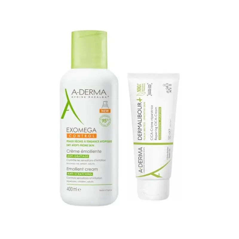 A-Derma Crème Exomega 400Ml + Dermalibour 100Ml