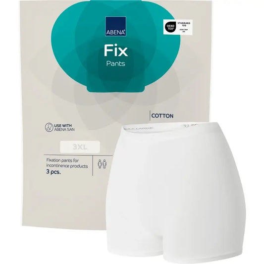 Abena Fix - Culotte de fixation en coton, taille 3XL, 10 unités