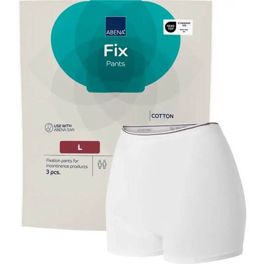 Abena Fix - Culotte de fixation en coton, taille L, 10 unités