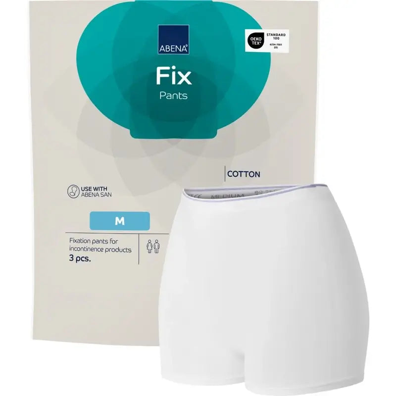 Abena Fix - Culotte de fixation en coton, taille M, 10 unités