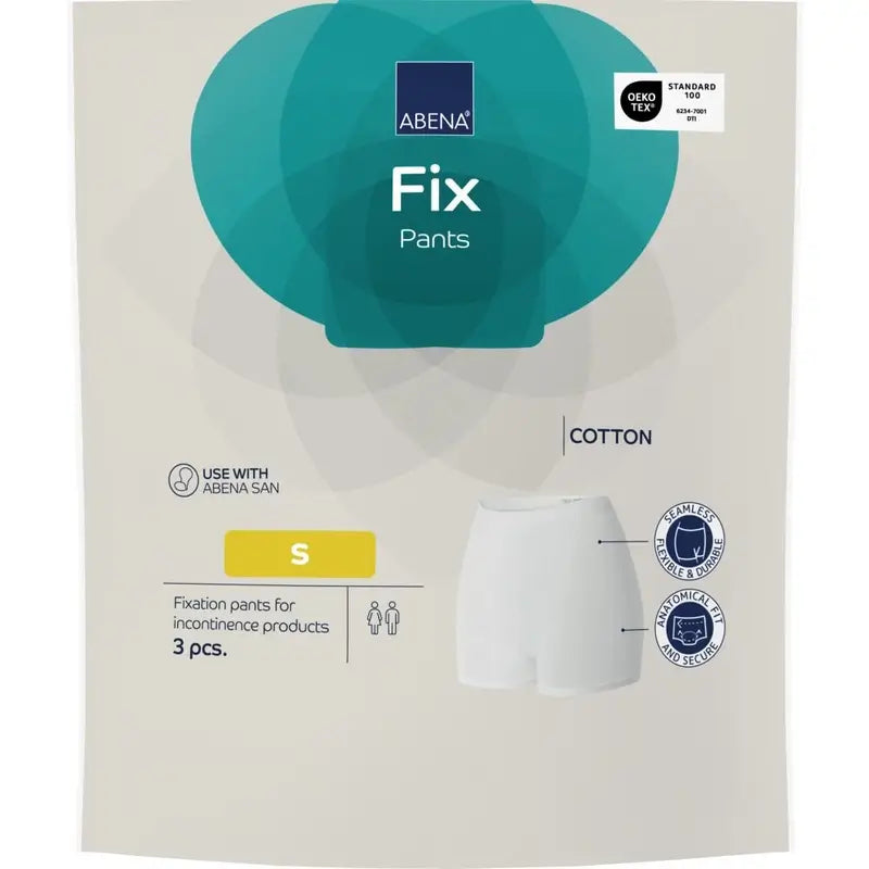 Abena Fix - Culotte de fixation en coton, taille S, 10 unités