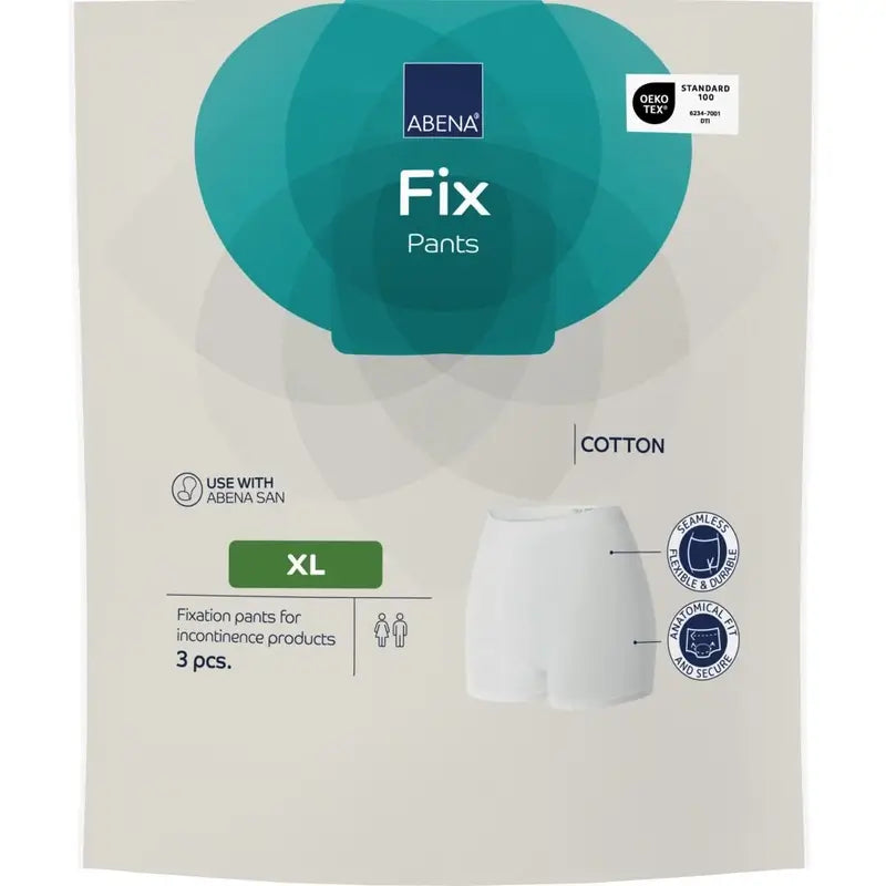 Abena Fix - Culotte de fixation en coton, taille XL, 10 unités