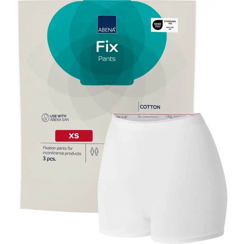 Abena Fix - Culotte de fixation en coton, taille XS, 10 unités