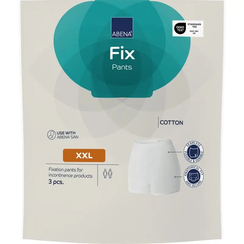 Abena Fix - Culotte de fixation en coton, taille XXL, 10 unités