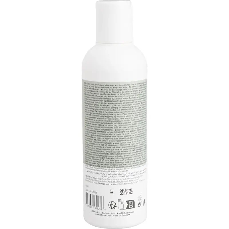 Abena Gel douche et shampoing sans rinçage, 200 ml