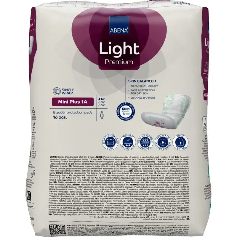 Abena Light Mini Plus 1A, 16 unités