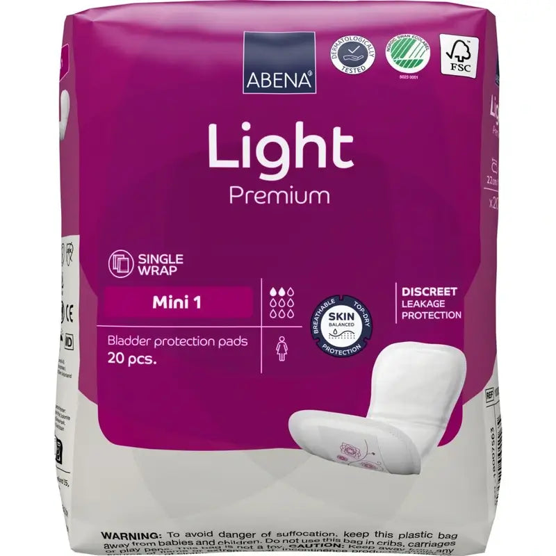 Abena Light Premium Mini 1, 20 unités