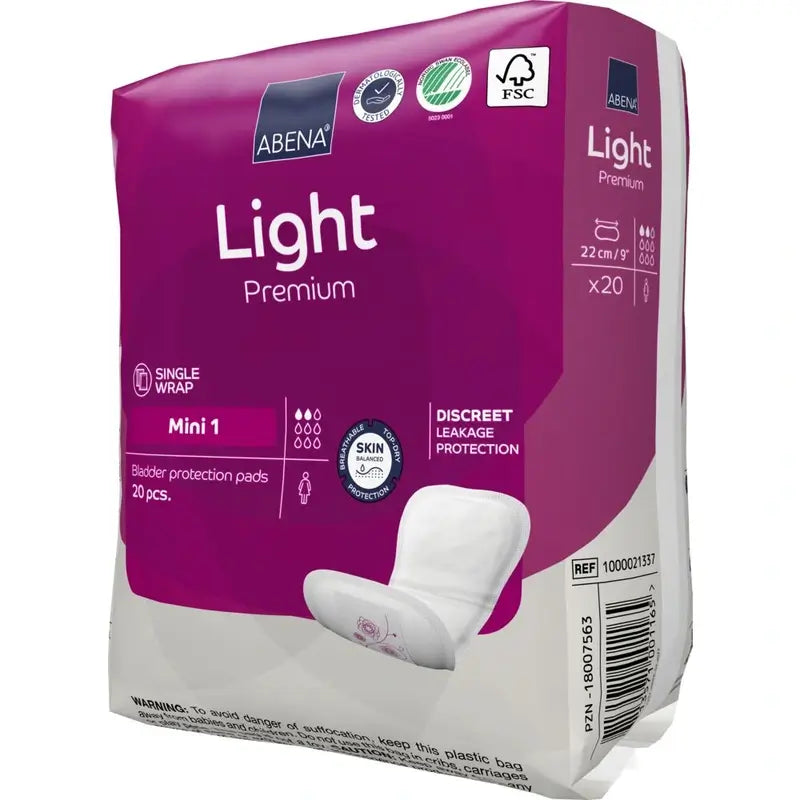 Abena Light Premium Mini 1, 20 unités