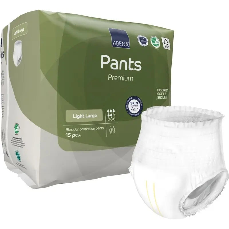 Abena Pants Premium Light, taille L, 15 unités