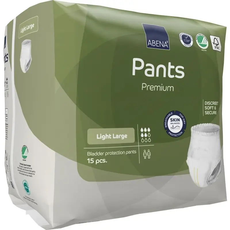 Abena Pants Premium Light, taille L, 15 unités