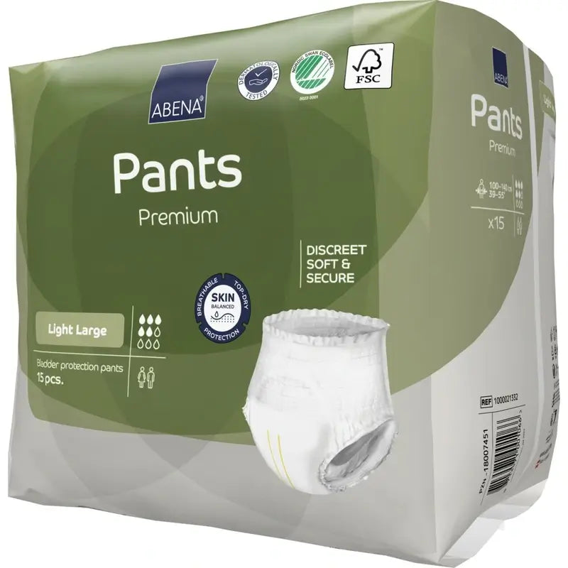 Abena Pants Premium Light, taille L, 15 unités