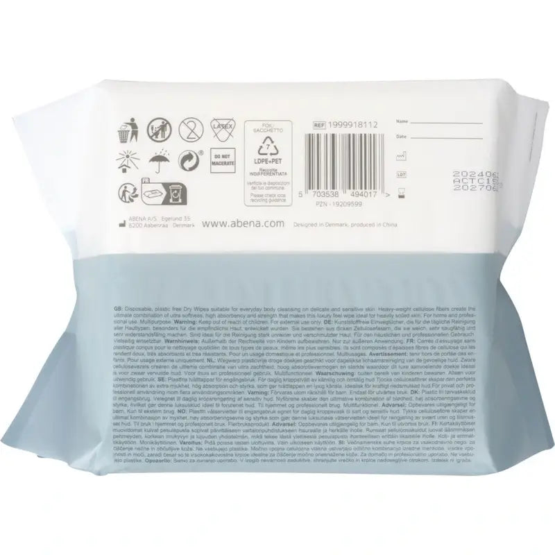 Lingettes sèches multi-usages Abena Premium 30 x 30 cm, 50 unités
