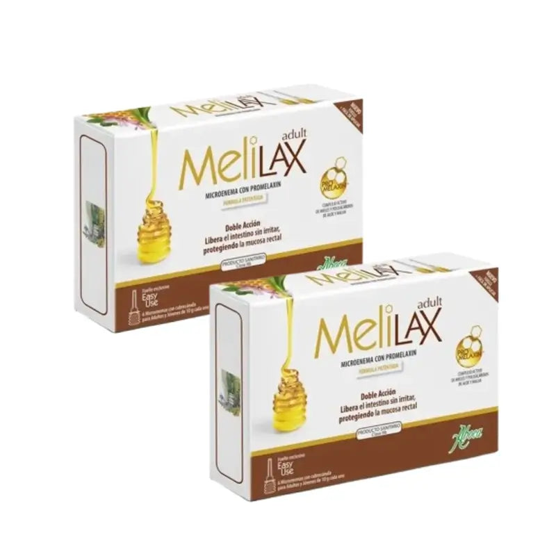 Aboca Melilax Adult, 2x6 Microenemas of 10 grams