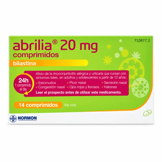 Bilastine Abrilia Normon 20 mg, 14 Comprimés