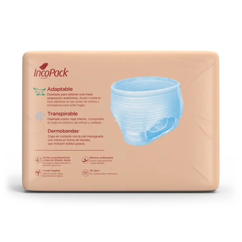 Incopack Pantalon absorbant Pantalon Supernight Grande taille , 80 unités