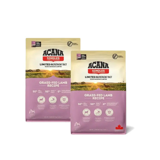 Acana Adult Singles Grass-Fed 2 kg, croquettes pour chiens, lot de 2