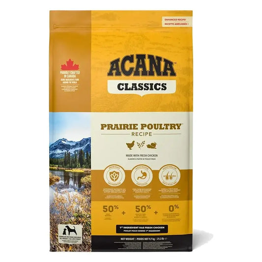 Acana Canine Adult Classics Prairie Poultry 9,7Kg croquettes pour chien