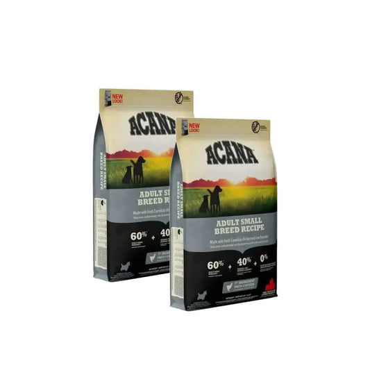 Acana Canine Adult Heritage Petites Races, lot de 2 x 2 kg, croquettes pour chiens