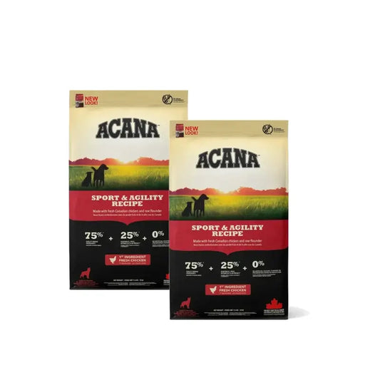 Acana Canine Adult Heritage Sport Agility 17kg nourriture pour chien 2-pack