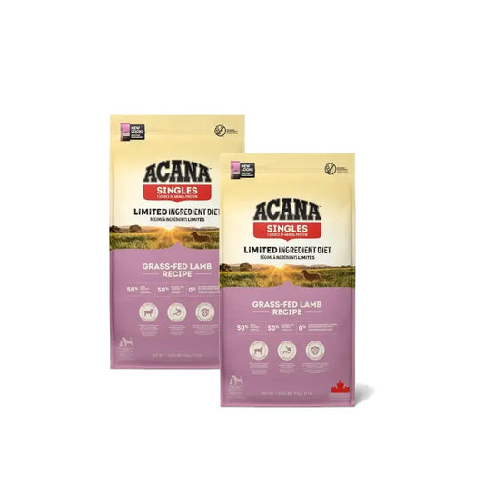 Acana Canine Adult Singles Grass Fed 17 Kg Dog Food, pack 2