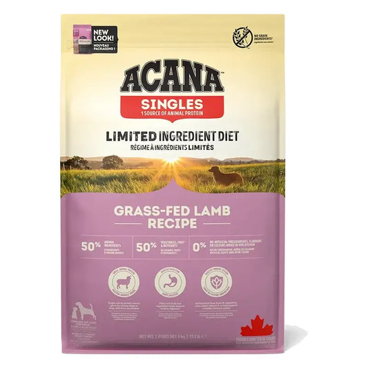 Acana Canine Adult Singles Grass Fed 6Kg nourriture pour chiens