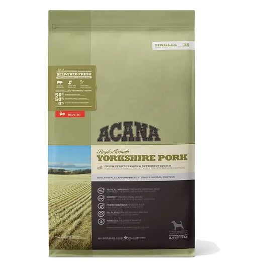 Acana Canine Adult Singles Yorkshire Pork 11,4Kg nourriture pour chiens