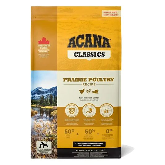 Acana Canine Adult Classics Prairie Poultry 14,5 kg, nourriture pour chiens